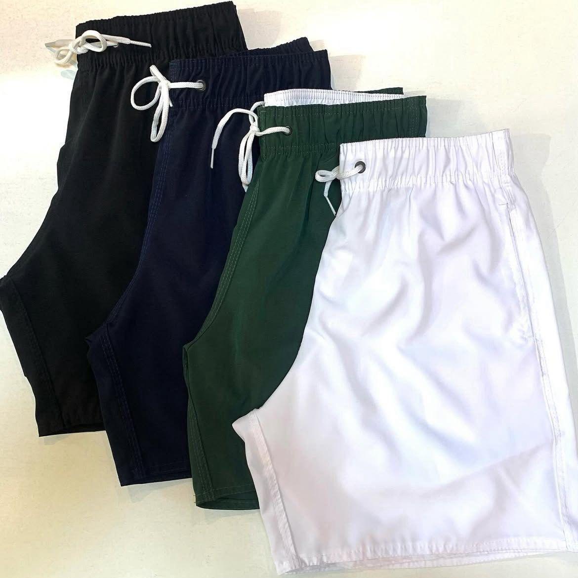 Kit com 4 Shorts de Praia Tactel